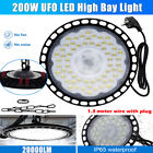 200W UFO LED High Bay Light AC220V Shop Light Warehouse Commercial Lighting Lamp