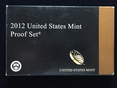 2012 US Mint Proof Set 14 Piece Clad Set w/ National Park Quarters, Presidents - Image 1 of 3