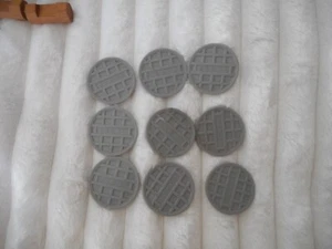 9 sewer / manhole covers - plastic, 1 7/8" diameter - Picture 1 of 2