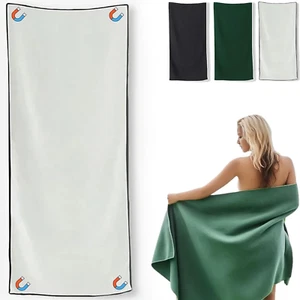 Magnetic Microfiber Beach Towel - Picture 1 of 12