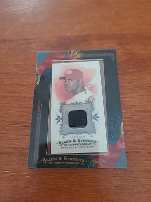 2009 Topps Allen And Ginter Justin Upton Mini Framed GU Relic #AGR-JU C003048 - Image 1 of 2