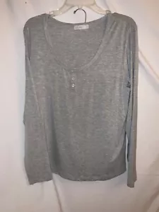Barefoot Dreams Trikot Henley & Shorts grau weicher Komfort XL - Bild 1 von 8