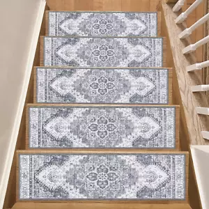15 Pack Stair Treads Non-Slip, Stair Carpet Treads for Wooden Steps, Stair Runne - Picture 1 of 7