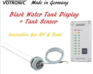 Votronic Black Water Tank Level Gauge Meter Monitor Sensor RV Camper Van Boat - Picture 1 of 8
