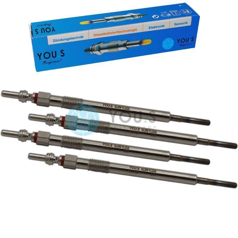 4 Stück YOU.S Original Glühkerzen für JEEP CHEROKEE WRANGLER III 2.8 CRD — 第 1/2 张图片