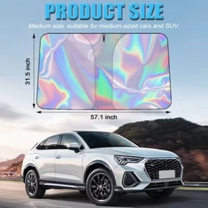 Auto Windschutzscheibe Frontscheibe Sonnenschutz Sonnenblende UV Schutz 140cm DE - Bild 1 von 15