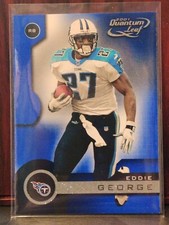 2001 Quantum Leaf Football Card #183 Eddie George 🏈 Tennessee Titans HOF