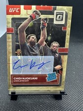 2023 CHIDI NJOKUANI 1/1 Gold Vinyl Auto Optic UFC Rated Rookie RC #102 SSP