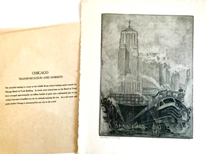 Two Signed Kent Hagerman Chicago Etchings/Trackside Chicago & Wharfside Chicago - Picture 1 of 8