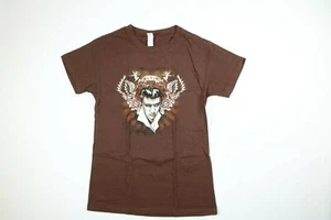 Girls Tultex Old Glory Elvis Brown T Shirt NEW! NWT - Picture 1 of 3