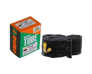 DURO Bicycle Inner Tube 14" x 1.75/1.95/2.125 BMX KIDS Stroller BIKE 90D Angle. - Picture 1 of 1