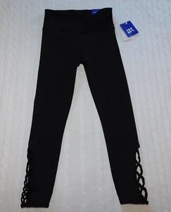 JOYLAB ― Talla XS ― MACRAMÉ TIRO ALTO 3/4 Longitud Tirantes Tobillo Leggings Nuevo con Etiquetas #BX38 - Imagen 1 de 7