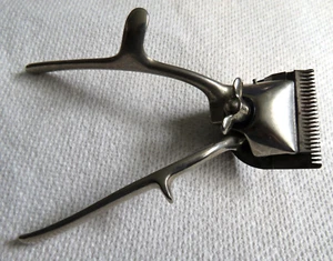 Tagliacapelli da barbiere vintage in metallo azionato a mano, marcato "000", senza marchio - Foto 1 di 5