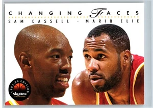 Sam Cassell & Mario Elie Rockets 1993-94 Skybox Premium Changing Faces #301 NBA - Picture 1 of 4
