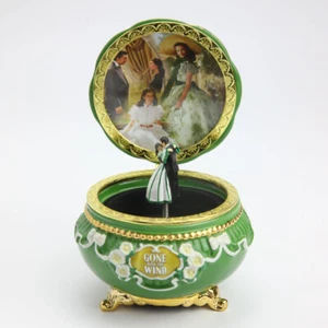Music Box Bradford Exchange 75° Anniversario Via col Vento Cimelio Limoge - Foto 1 di 4