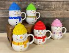 Snowman Mug with Lid Ceramic Coffee Cups Tea Mugs in Gift box Tableware Kitchen