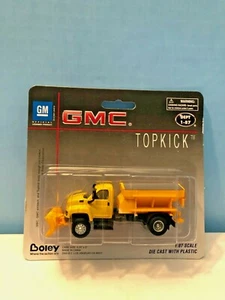 Boley #3014-88 Yellow GMC Topkick Snowplow w/Salt Box Truck (Retired Authentic) - Picture 1 of 7