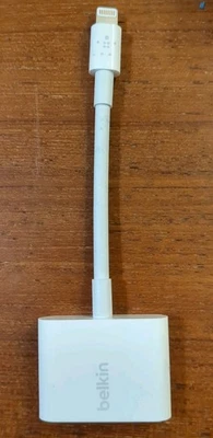 Belkin 3.5mm Audio + Charge Rockstar for iPhone 14 13 12 11 Audio Adapter - Image 1 of 3