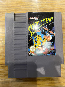 SKATE OR DIE NINTENDO NES GAME with manual TESTED WORKING