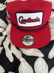NEW ERA MENS ST LOUIS CARDINALS THE GOLFER ROPE SNAPBACK HAT OSFM - Picture 1 of 3
