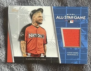 Yadier Molina 2017 Topps All-Star Stitches Relic Game Jersey Karte #asr-ym (4722) - Bild 1 von 2