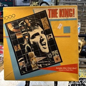 Vintage Elvis "The king" 1000 Teile 24 Zoll X 30 Zoll 1985 Puzzle vollständig - Bild 1 von 6