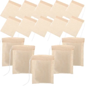 100pcs Loose Tea Filter Bags Reusable Tea Filter Bags for Loose Tea Coffee - Picture 1 of 12
