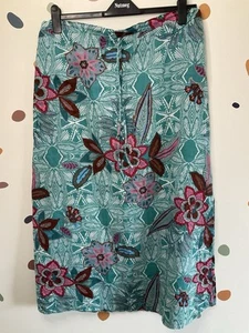 NOMADS Multicoloured Floral Boho Style Skirt Size 18 100% Cotton Summer Holiday - Picture 1 of 13