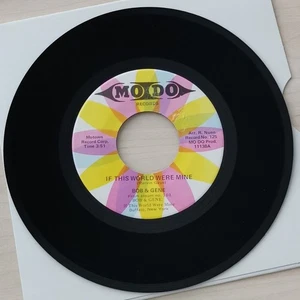 Bob & Gene If This World Were Mine - Mo Do sweet soul deep soul rare soul 45 7" - Picture 1 of 2