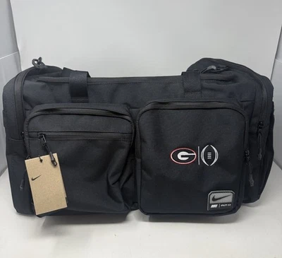 2025 CFP UGA Bulldogs Team Issued Nike Utility 2.0 Sports Athletic Black Bag New - Image 1 of 4