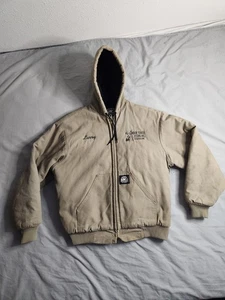 Vintage Polar King Key gesteppte gefütterte Canvas Jacke Herren Größe 42R braun EUC USA - Bild 1 von 8
