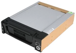 STARTECH - 5.25" Rugged SATA Hard Drive Mobile Rack Drawer, Black Aluminium - Picture 1 of 1