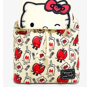 GENUINE Loungefly Sanrio 64 Colors Hello Kitty Milk Mini Backpack ORIGINAL❤️LOGO - Picture 1 of 7