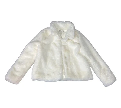 Girl’s Epic Threads White/Off White Faux Fur Luxe Coat - Size 5 - Image 1 of 4