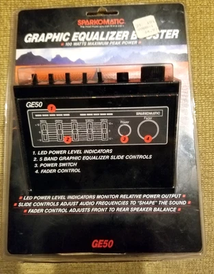 (NUEVO) Amplificador Ecualizador Compacto Vintage Sparkomatic GE-50 Foto 1 de 4