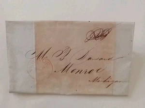 A50# Old 1842 Stampless Cover / Merchant/ Bill - Picture 1 of 3