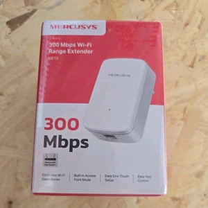 MERCUSYS ME10 N300Mbps WiFi Extender Booster Internet Booster Ethernet Port - Picture 1 of 1