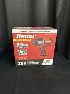 Bauer 20v 2085CR-B Bauer Impact Wrench Tool - Red Brand New - Picture 1 of 6