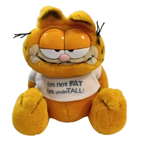 Peluche de peluche Dankin Inc Garfield Vintage 1978 I’m Not Fat I'm UnderTall - Imagen 1 de 8