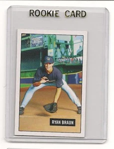 Tarjeta de novato Ryan Braun 2005 05 Bowman Heritage MINI - Imagen 1 de 1