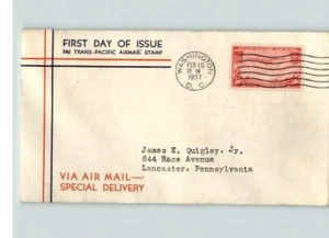 C-21 & C-22 CHINA CLIPPER Posta Aerea Consegna Speciale, Set di 2 Primo Giorno di Emissione, - Foto 1 di 1