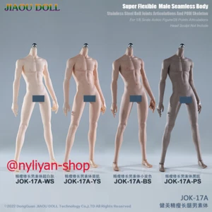 JIAOU DOLL JOK-17A 1/6 superflexible lange Beine nahtlos 12' männliche Körperfigur - Bild 1 von 16