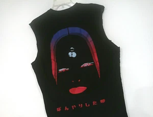 DISTRESSED EDWIN Ko Omote Tee Men's Size Large Cut off Sleeves Shirt Alternative - Picture 1 of 8
