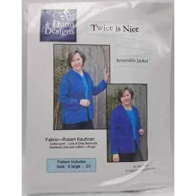 Reversible Jacket Sewing Kit Womens Size XL to 2X All Dunns Design Nancys Notion - Image 1 of 4