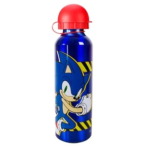 Sonic The Hedgehog Aluminium Bottle Water Drinks Children Back to School Blue - Picture 1 of 3