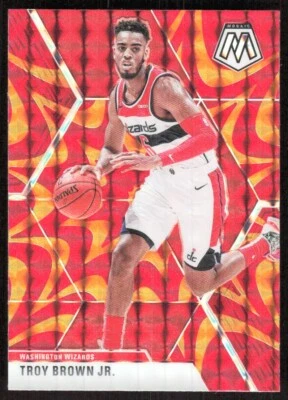 2019-20 419E Panini Mosaic RED REACTIVE PRIZM Troy Brown Jr. Washington Wizards - Image 1 of 2
