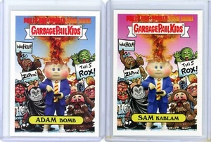 2022 TOPPS GARBAGE PAIL KIDS GPK "PHILLY" 2-CARD PROMO SET *ADAM BOMB/SAM KABLAM - Picture 1 of 2