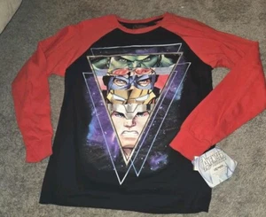 Marvel The Avengers Graphic Print Raglan Long Sleeve Shirt Boys Size Large 14 - Picture 1 of 7