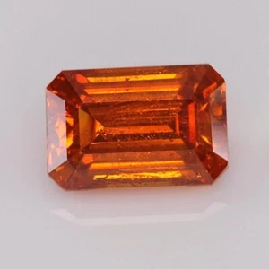 4,95 Karat Sonnenuntergang orange natürlicher Sphalerit Smaragd Schnitt 24023393 - Bild 1 von 5