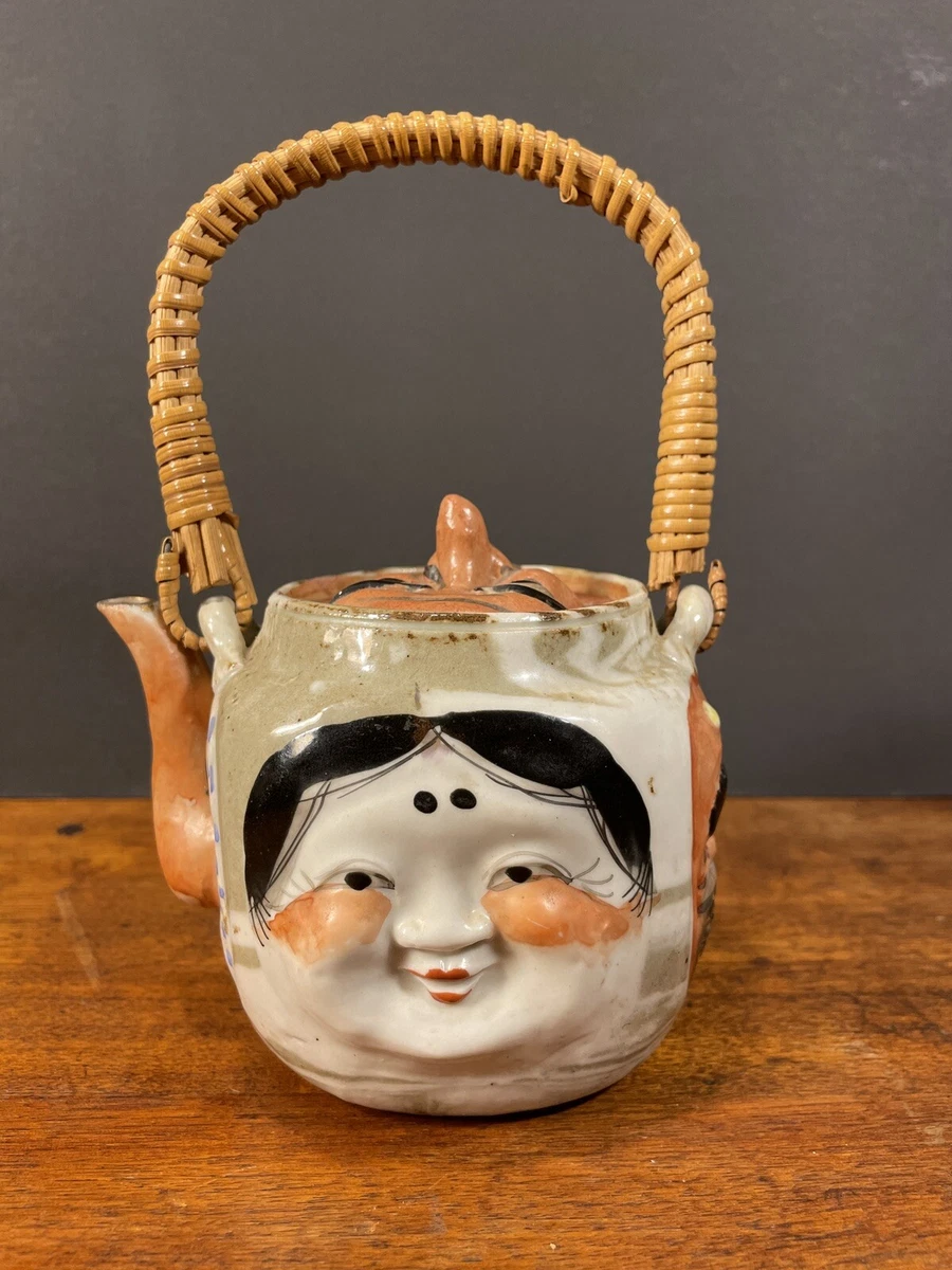 松代焼 柿釉黒釉壺 明治から大正初期頃 赤土部灰釉四耳壺 – 兵庫陶芸